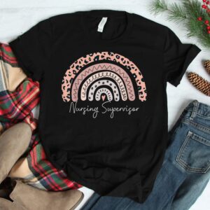 Nursing Supervisor Leopard Rainbow Appreciation Shirt