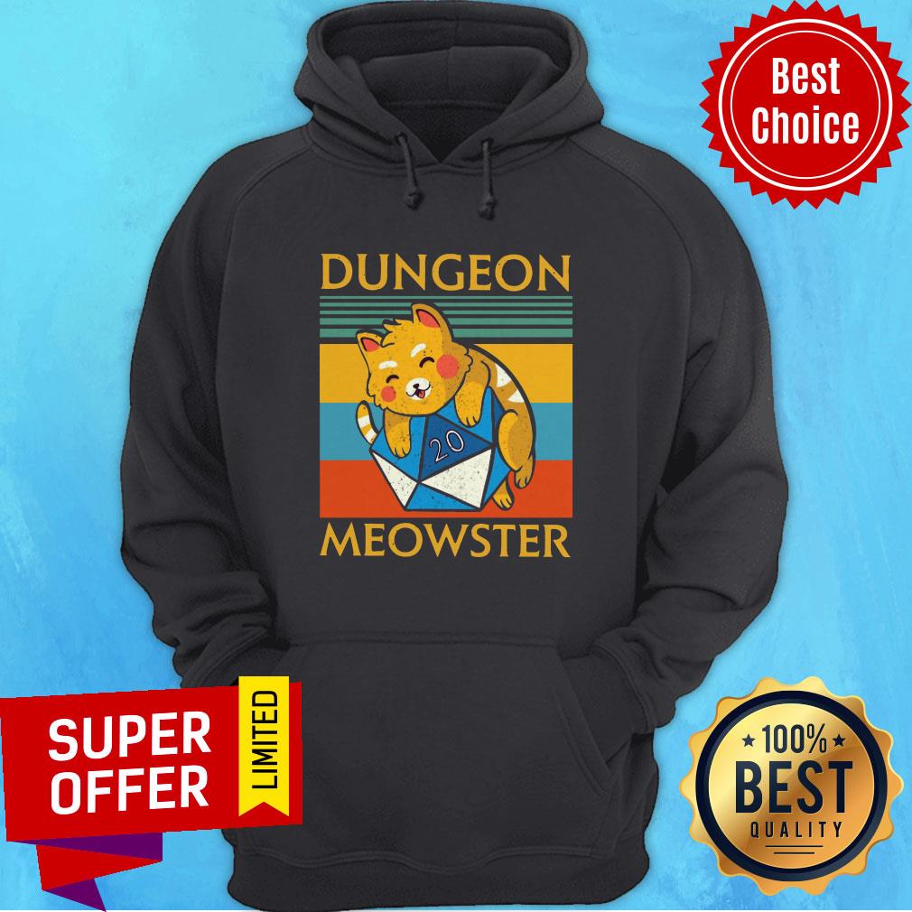 Top Dungeon Meowster Vintage Retro Shirt - Image 3