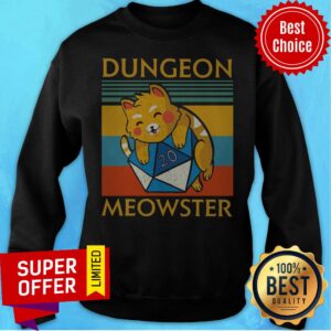 Alternative view of Top Dungeon Meowster Vintage Retro Shirt