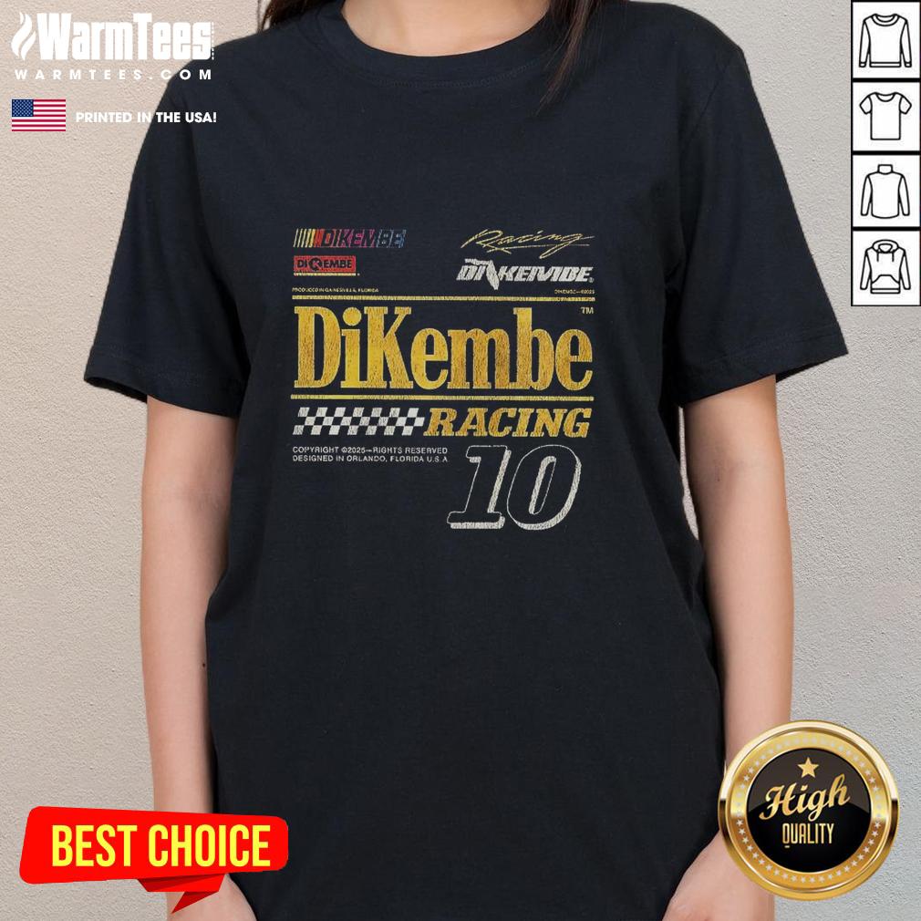 Official Dikembe Racing Number 10 Gainesville Orlando Florida T-Shirt - Image 3