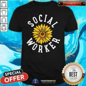 Premium Social Worker Sun Flower T-Shirt