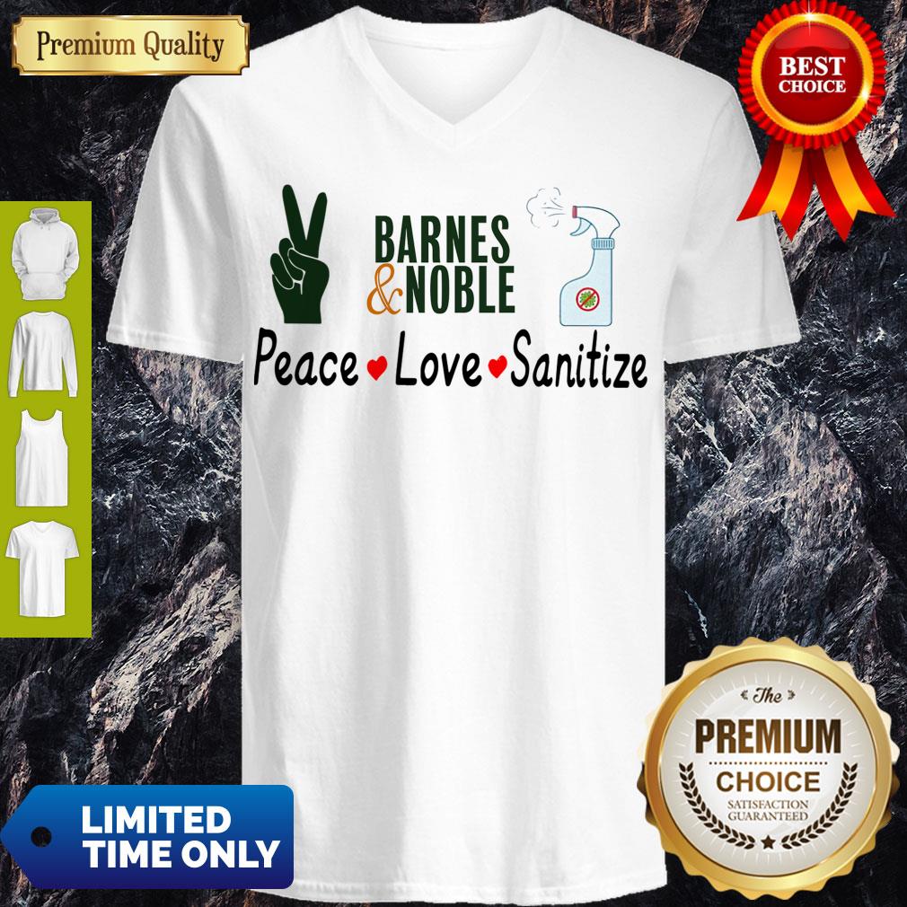 Barnes And Noble Peace Love Sanitize Shirt - Image 5