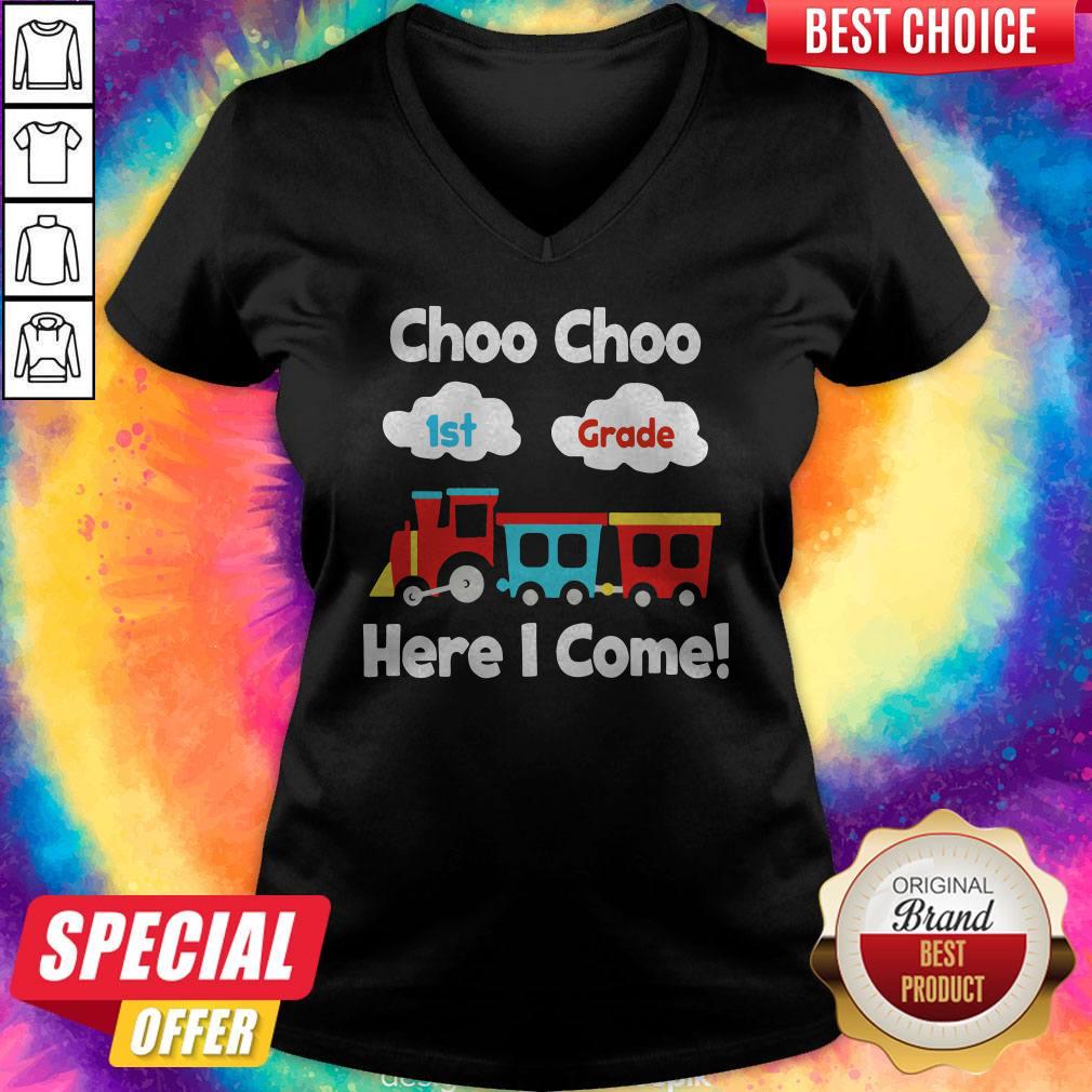 Nice Choo Choo 1st Grade Here I Come Shirt - Image 3