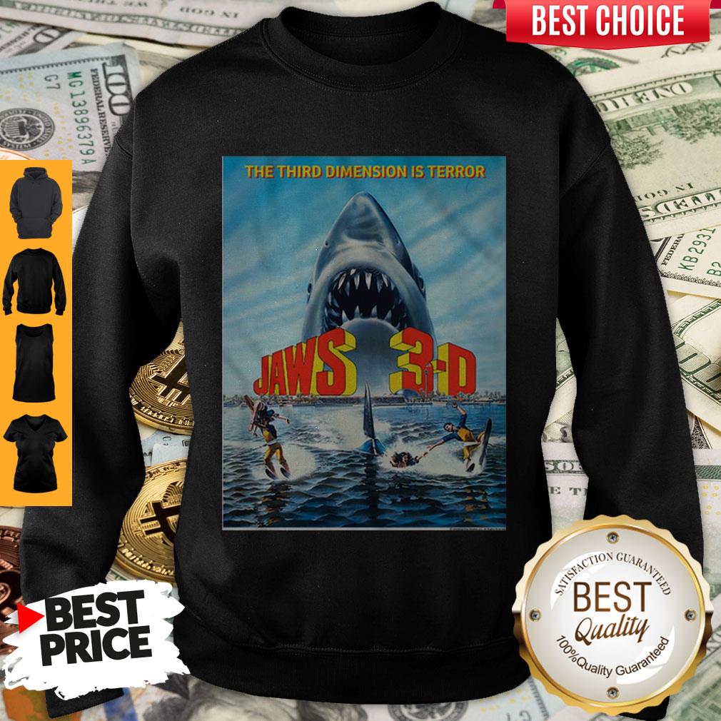 Official Movie Poster Jaws 3-D Shirt - Image 5