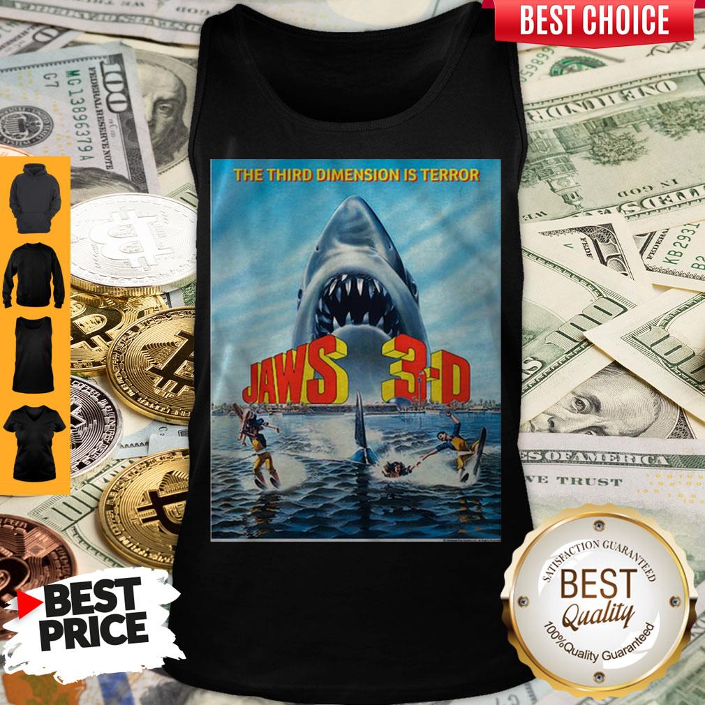 Official Movie Poster Jaws 3-D Shirt - Image 4