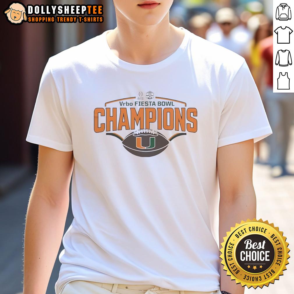 Awesome Miami Hurricanes Football Fiesta Bowl Champions CFP 2026 T-Shirt