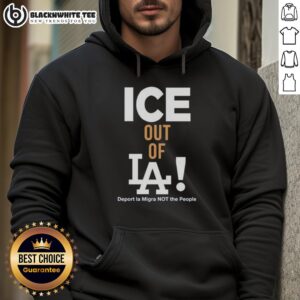Alternative view of Nice Los Angeles Dodgers Ice Out Of LA T-Shirt