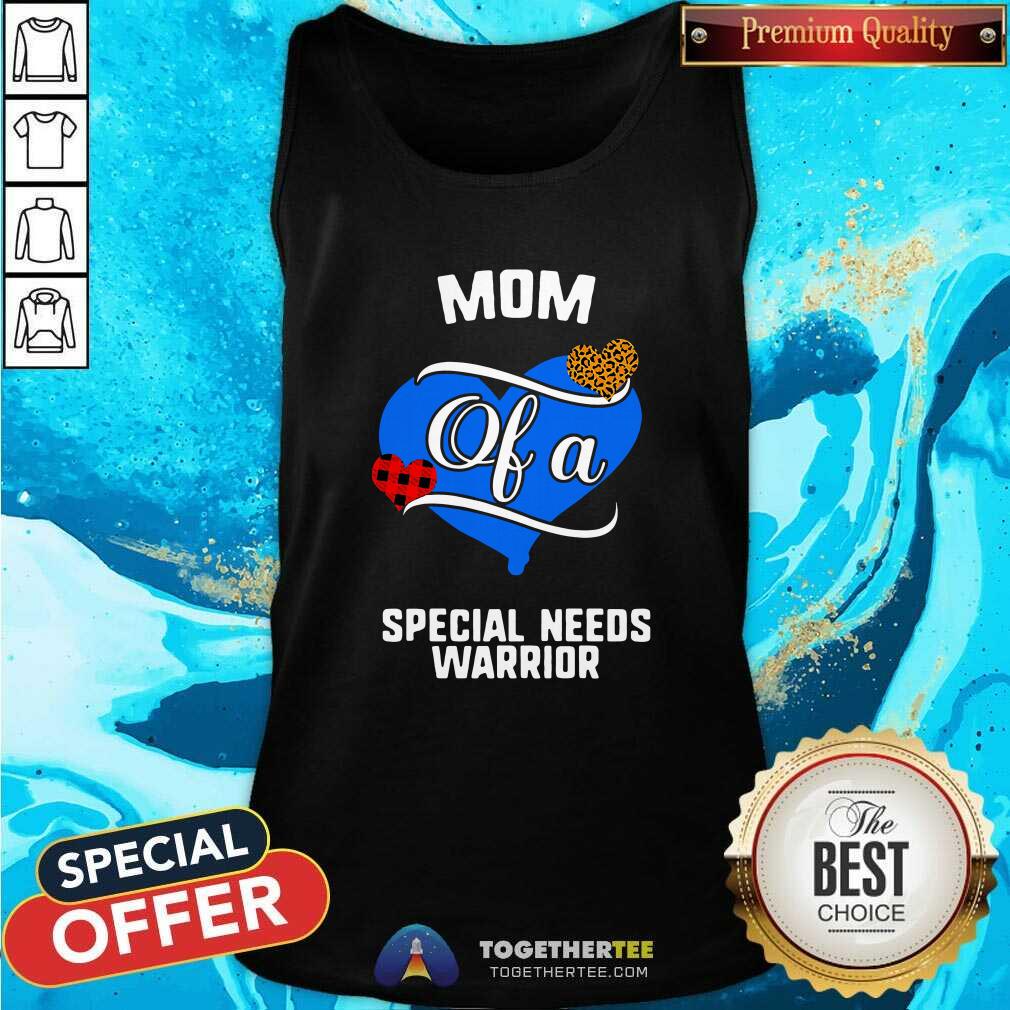 Good Mom Of A Special Needs Warrior Heart Shirt - Image 3
