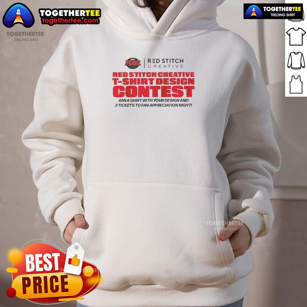Funny Red Stitch Creative T-Shirt Design Contest T-Shirt - Image 2