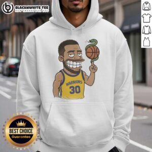 Alternative view of Top Steph Curry Snake Ball Cartoon T-Shirt