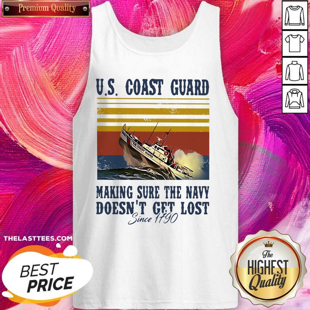 Top Coast Guard Making Sure The Way Don’t Get Lost Since 1790 Vintage Shirt - Image 2