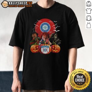 Top Seattle Mariners MLB Horror Movie Halloween T-Shirt