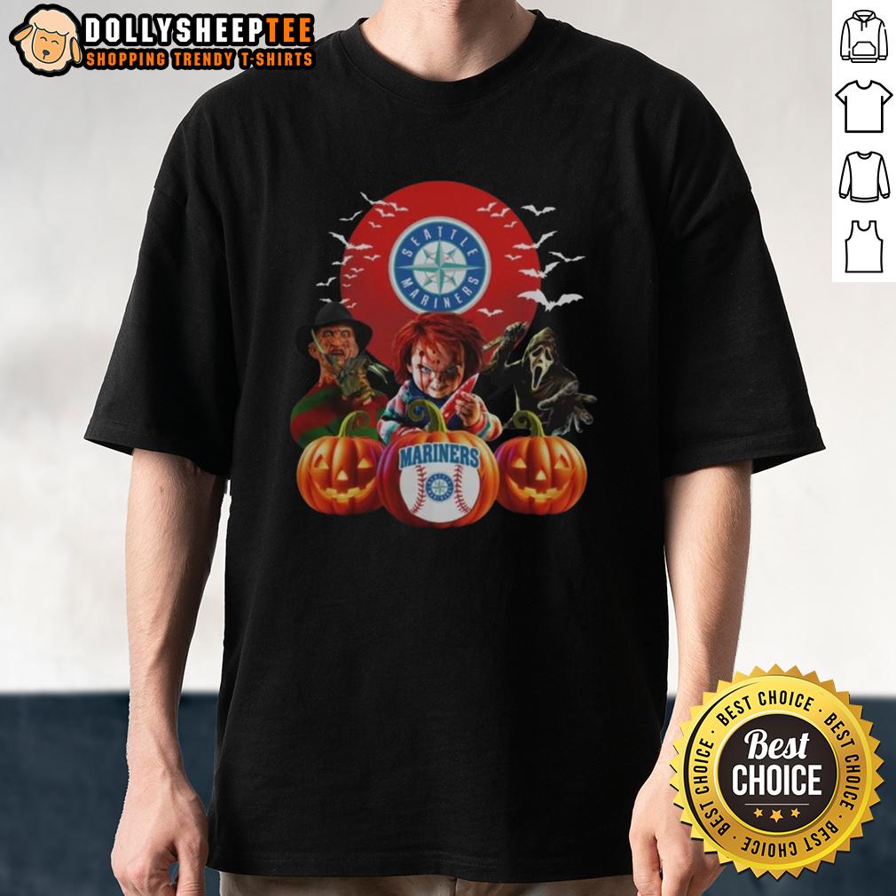 Top Seattle Mariners MLB Horror Movie Halloween T-Shirt