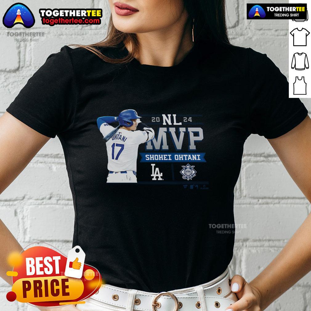 Top Shohei Ohtani Los Angeles Dodgers 2024 National League MVP T-Shirt - Image 3