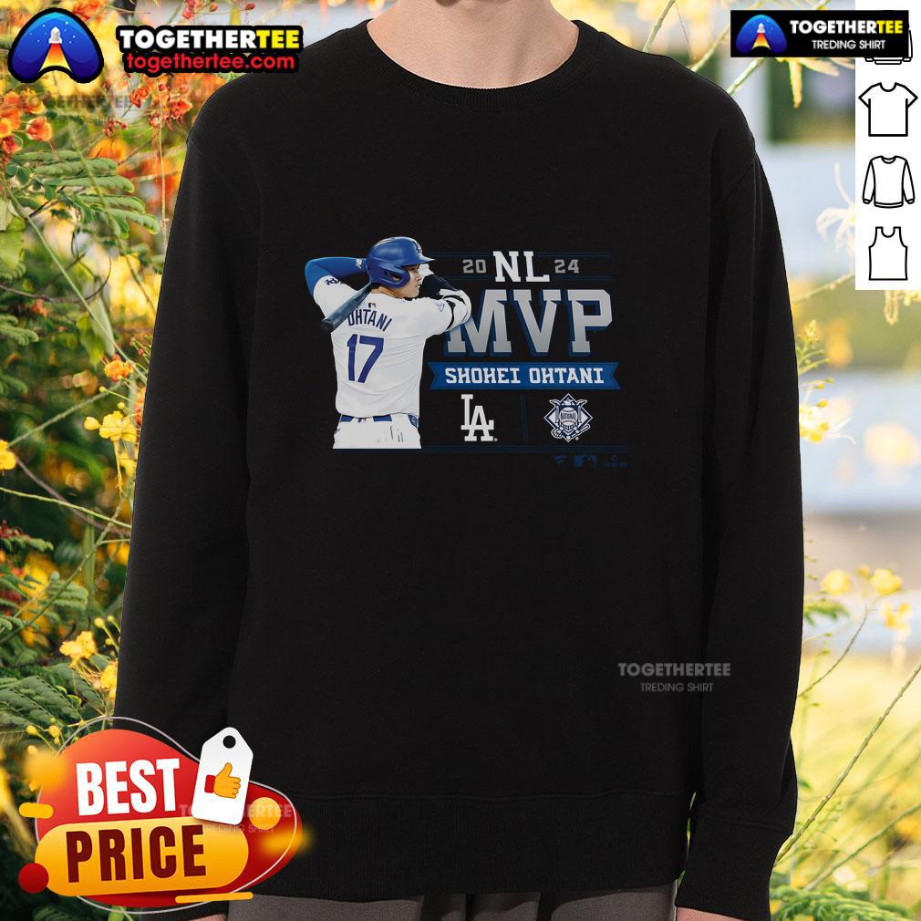 Top Shohei Ohtani Los Angeles Dodgers 2024 National League MVP T-Shirt - Image 5