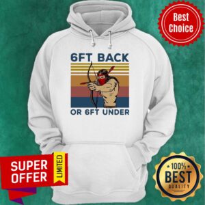 Alternative view of Top Native Mask 6ft Back Or 6ft Under Vintage Retro Shirt