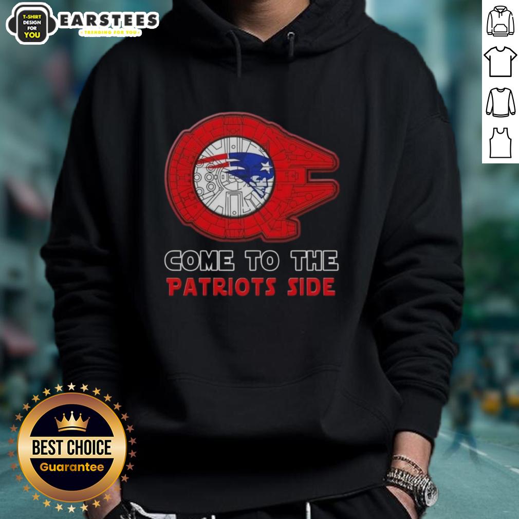 Awesome Star Wars Come To The New England Patriots Side T-Shirt - Image 2