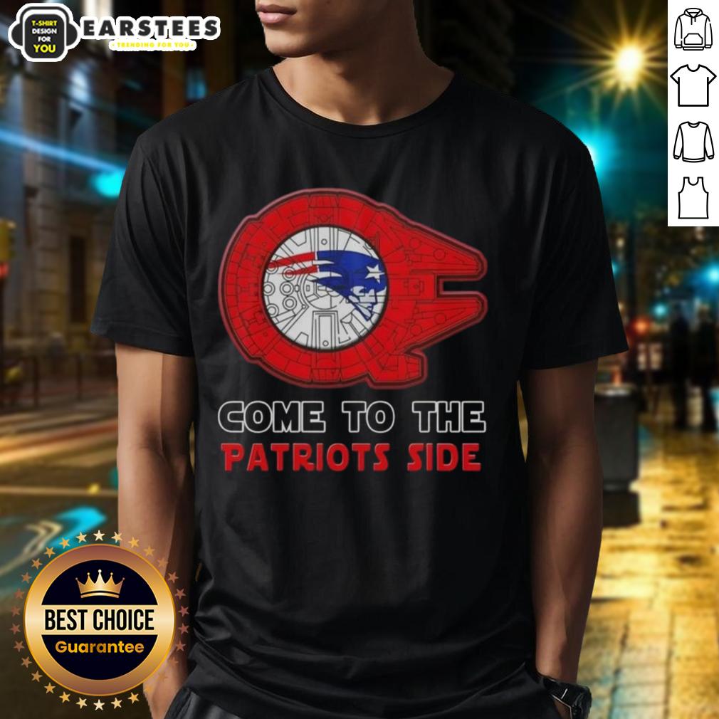 Awesome Star Wars Come To The New England Patriots Side T-Shirt