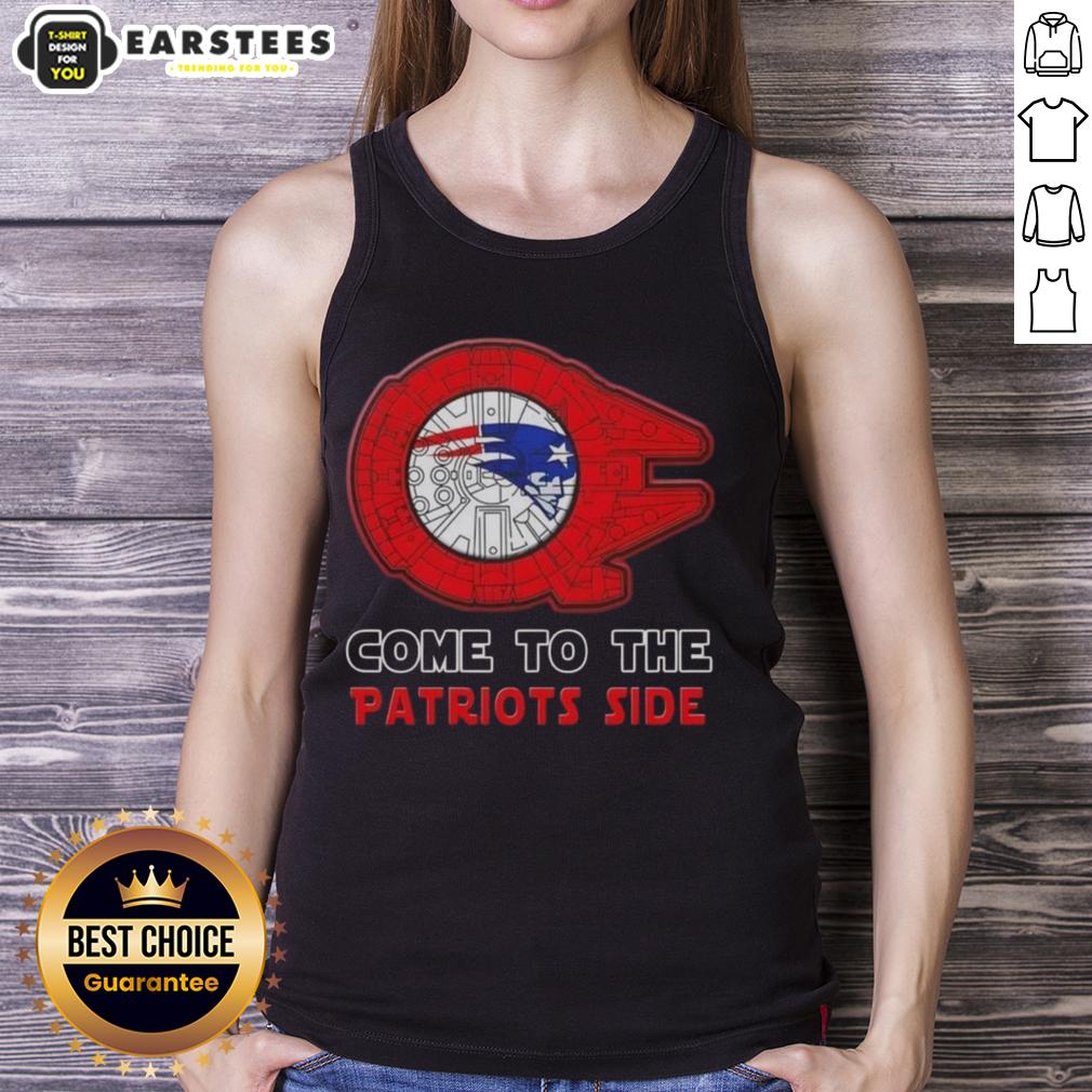 Awesome Star Wars Come To The New England Patriots Side T-Shirt - Image 4