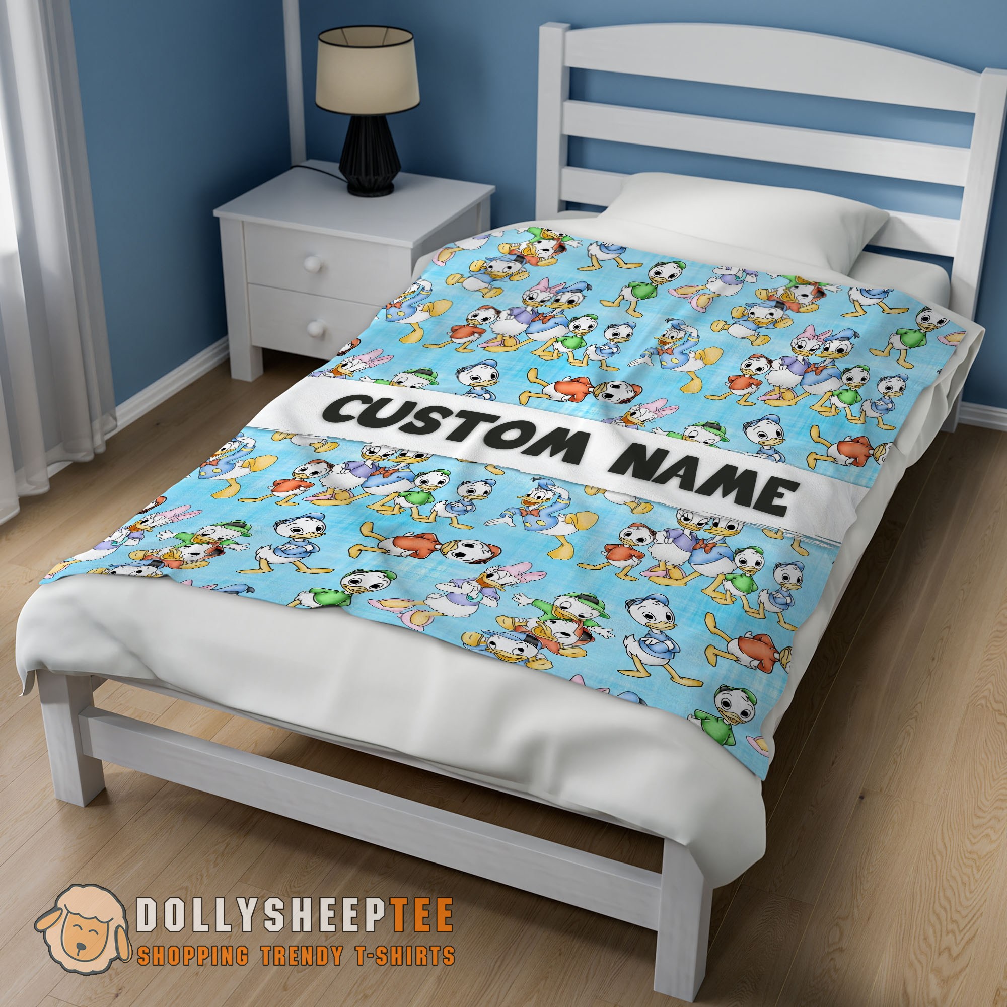 Perfect Disney Donald Duck Daisy Huey Dewey Louie Blanket Fleece Customized Blanket - Image 2