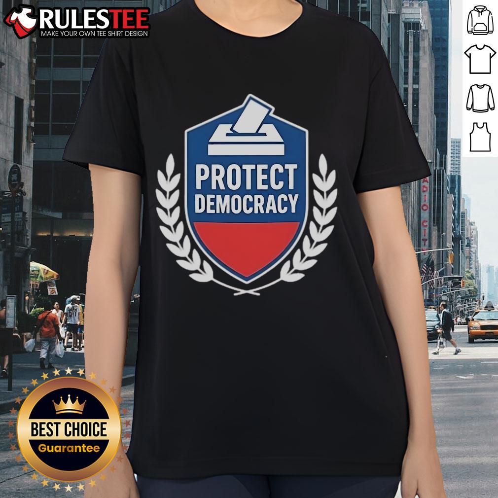 Top Anti Maga Protect Democracy T-Shirt - Image 3
