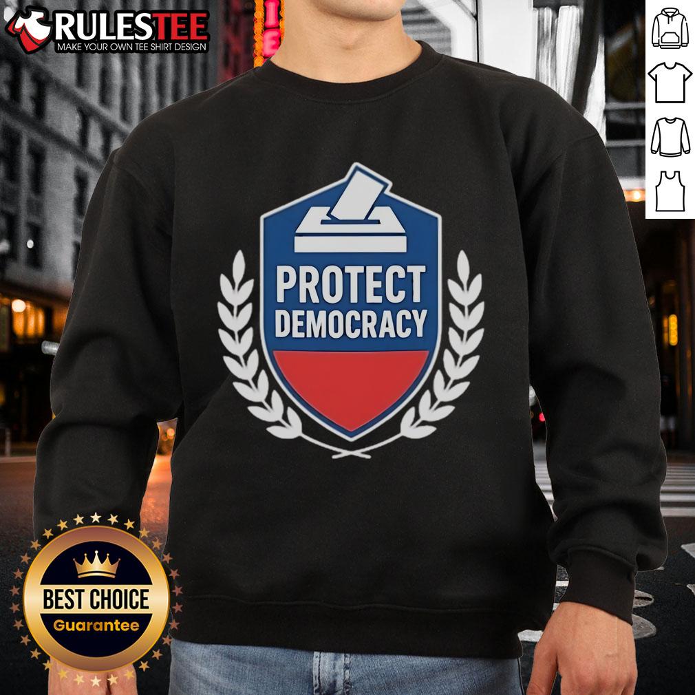 Top Anti Maga Protect Democracy T-Shirt - Image 5