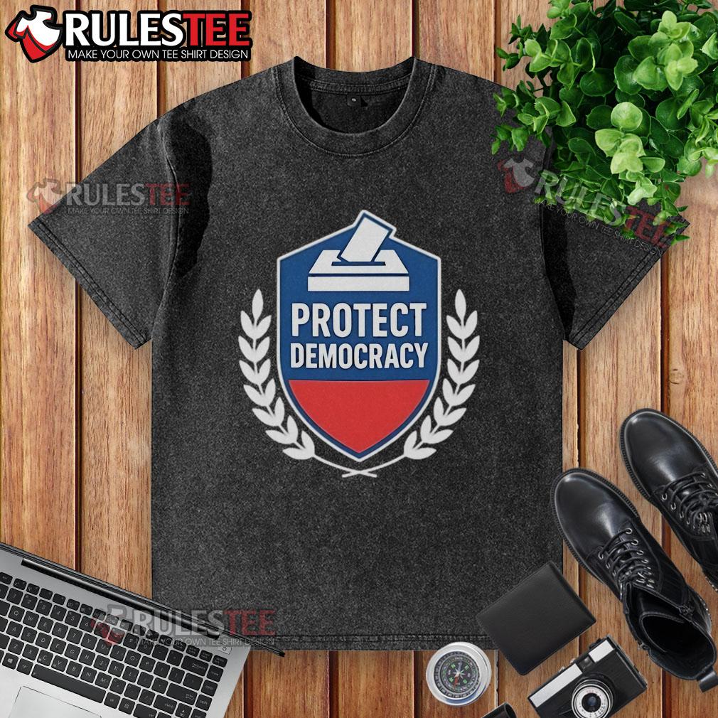 Top Anti Maga Protect Democracy T-Shirt - Image 6
