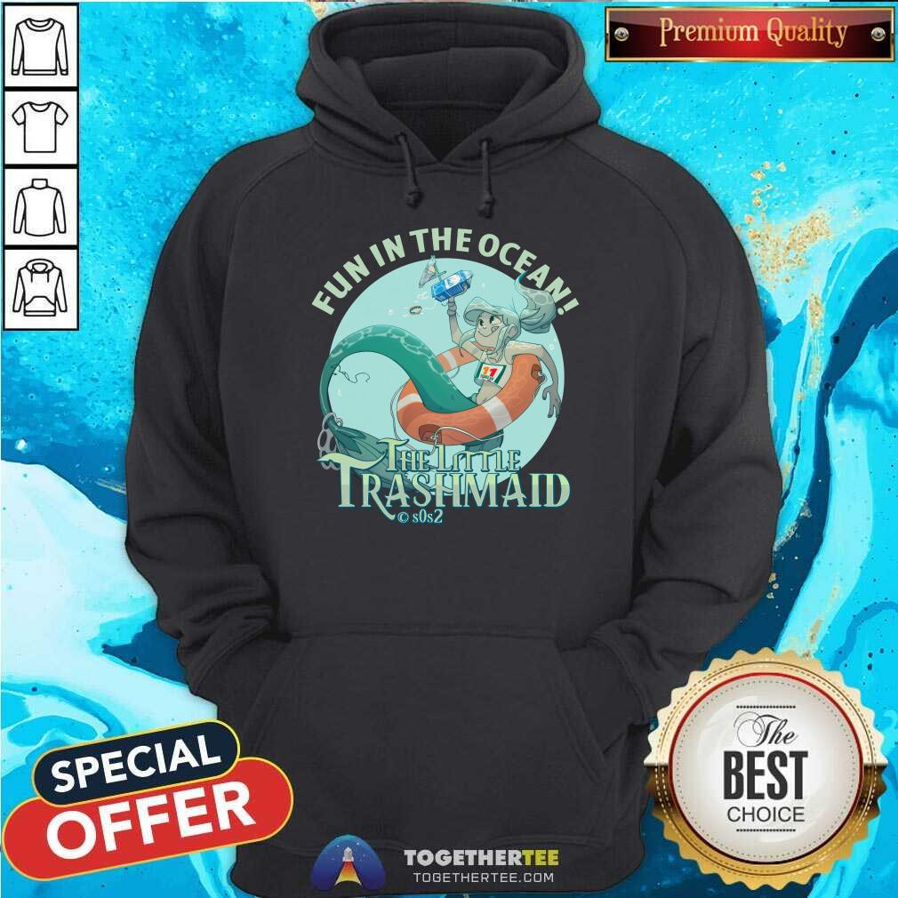 The Little Trashmaid Fun In The Ocean Slogan T-Shirt - Image 5