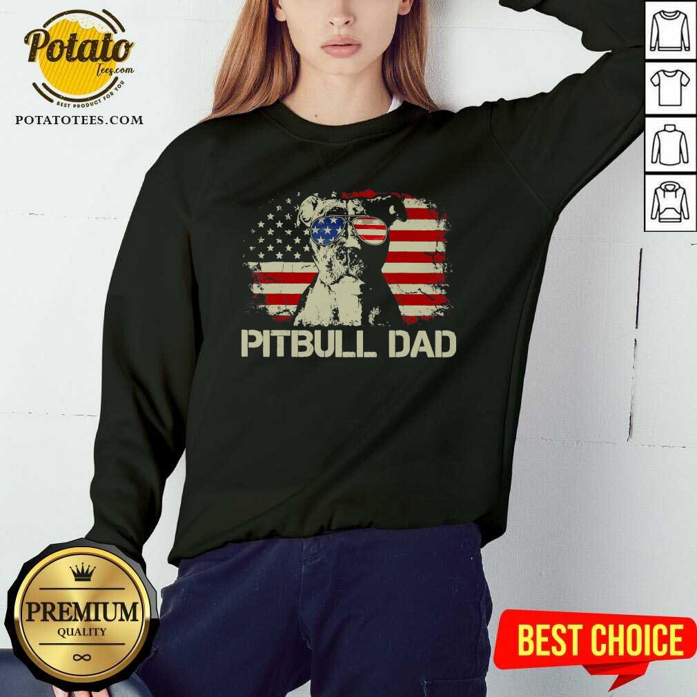 Pitbull Dad 4th Of July Shirt - Image 4