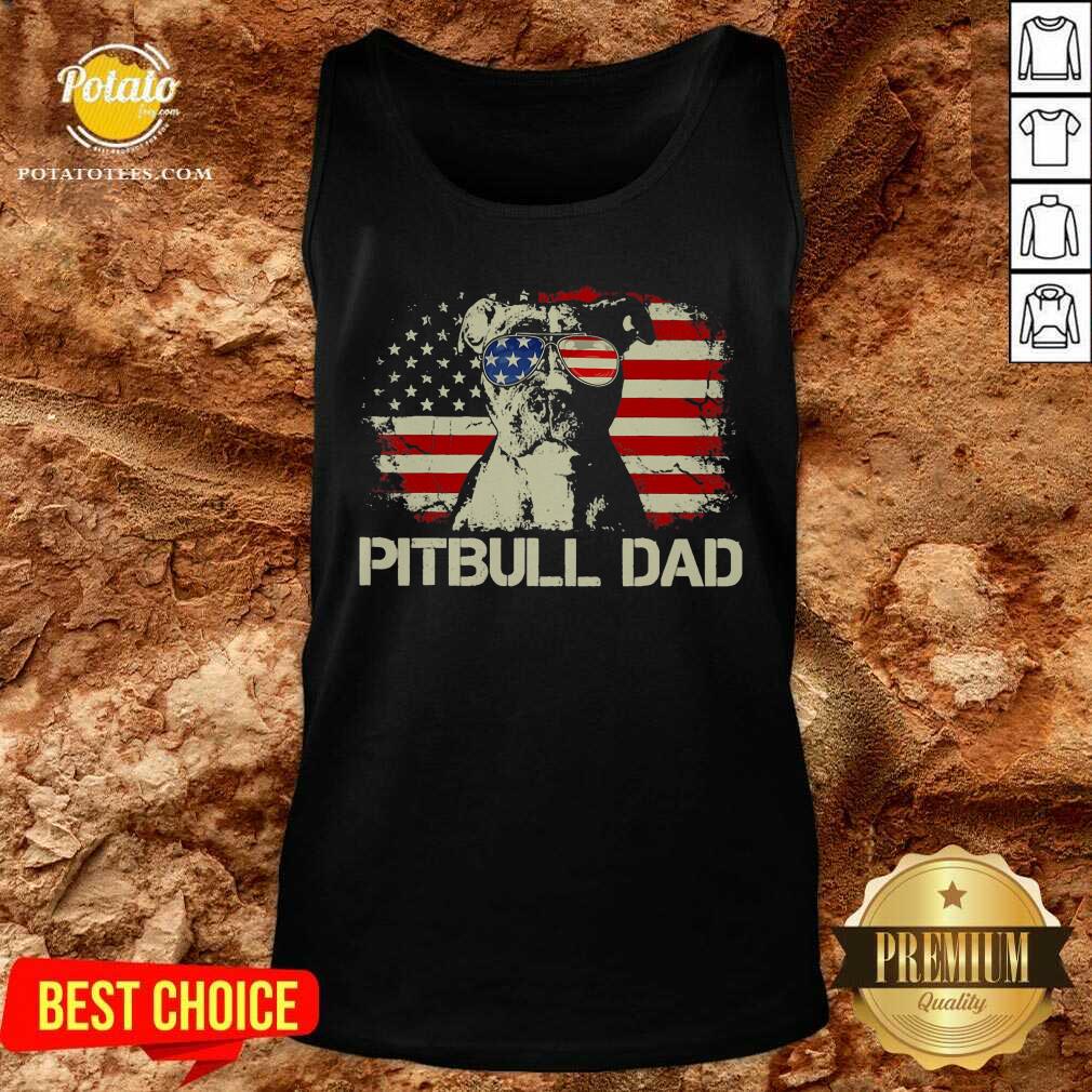 Pitbull Dad 4th Of July Shirt - Image 3