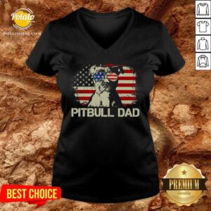 Alternative view of Pitbull Dad 4th Of July Shirt