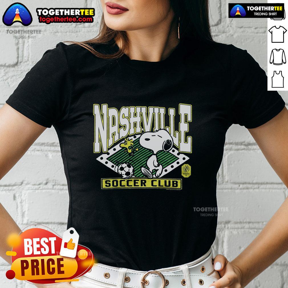 Awesome Peanuts Snoopy X Nashville SC T-Shirt - Image 3