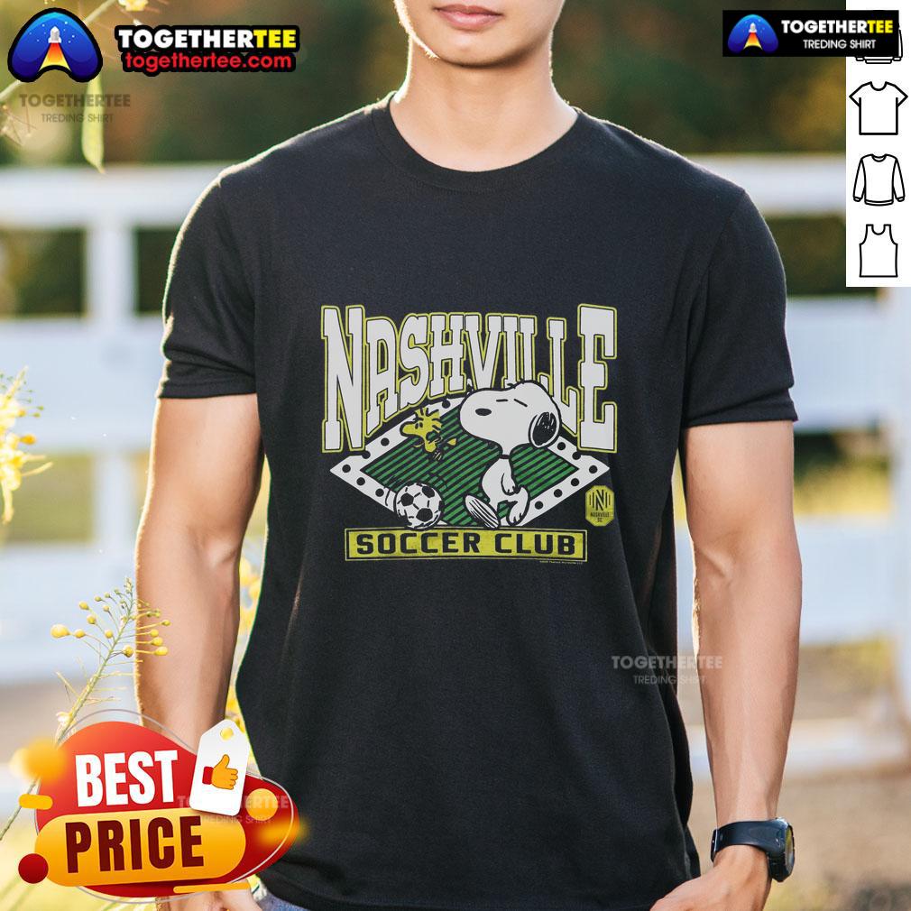 Awesome Peanuts Snoopy X Nashville SC T-Shirt
