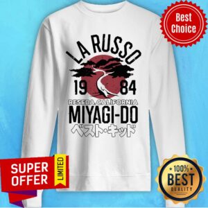 Alternative view of Nice Karate Kid Larusso 1984 Reseda California Miyagi Do Adult Shirt