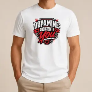 Original Dopamine Addicted To You Streetwear Typography Shirt