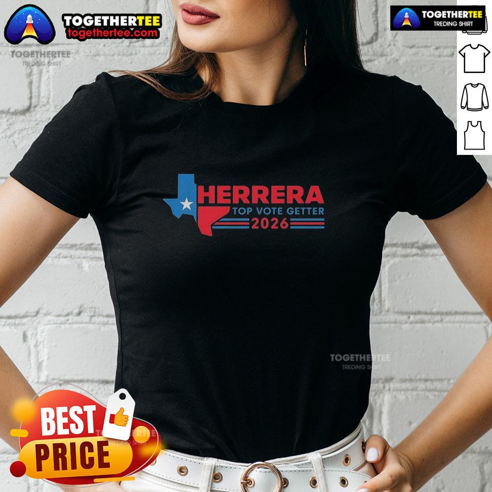 Nice Brandon Herrera Top Vote Getter Texas 2026 Political T-Shirt - Image 3