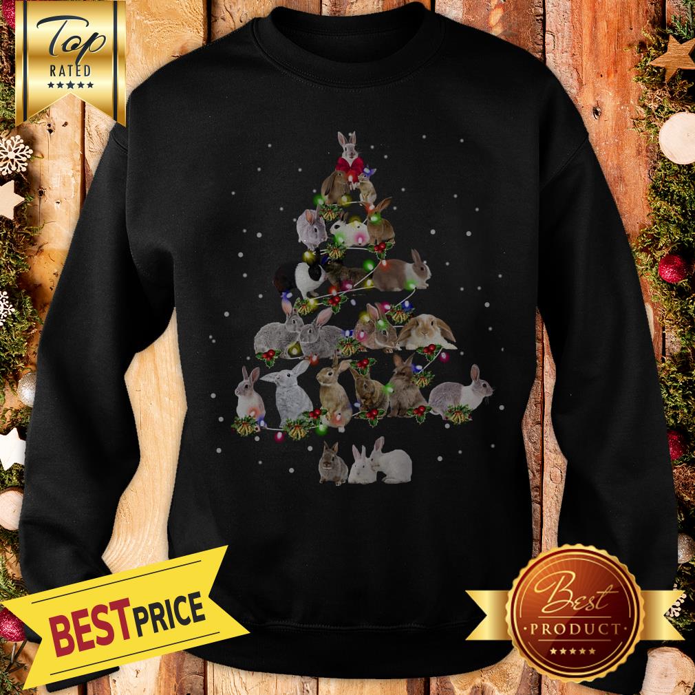 Lovely Rabbit Bunny Christmas Tree Gifts Xmas Costume Shirt - Image 4