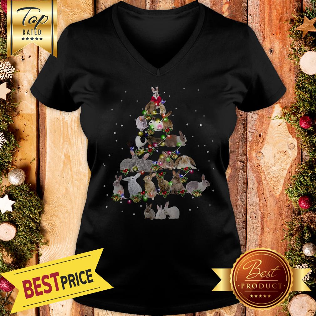Lovely Rabbit Bunny Christmas Tree Gifts Xmas Costume Shirt - Image 2
