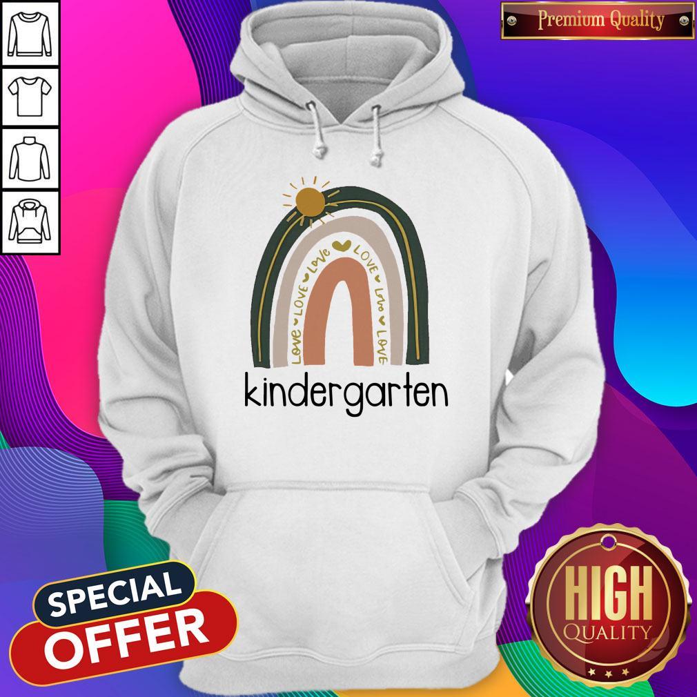 Premium Love Kindergarten Teacher Neutral Rainbow Shirt - Image 5