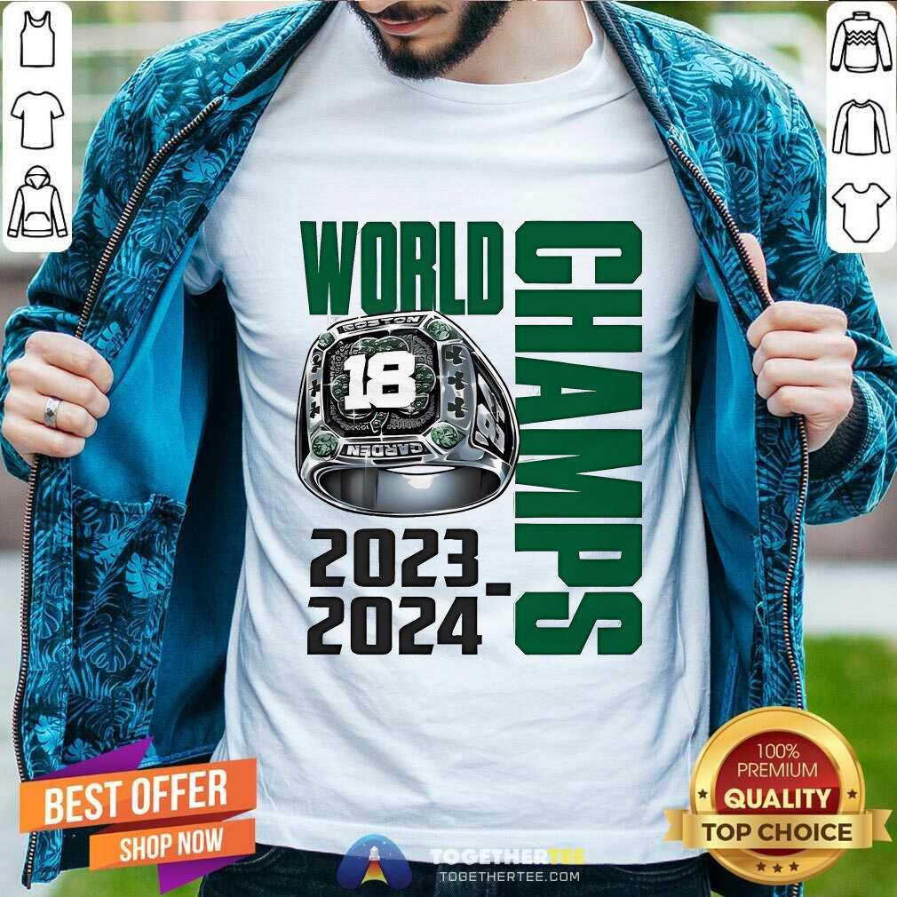 Pretty Derrick White 18 Boston Carden World Champs 2023-2024 T-Shirt