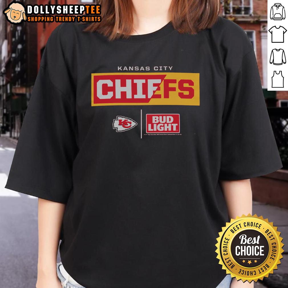 Hot Bud Light Kansas City Chiefs Team T-Shirt - Image 3