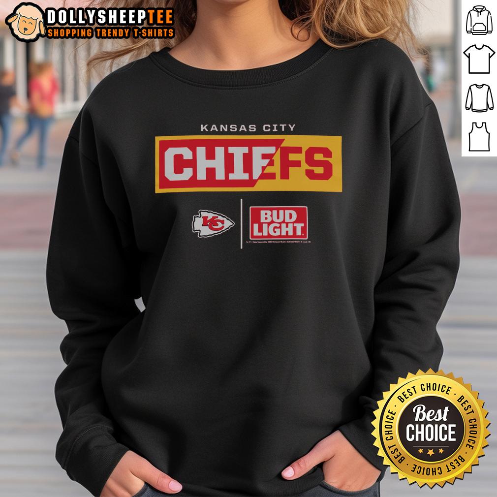 Hot Bud Light Kansas City Chiefs Team T-Shirt - Image 5