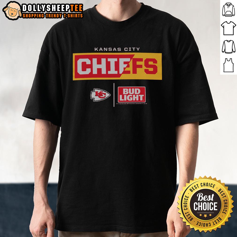 Hot Bud Light Kansas City Chiefs Team T-Shirt