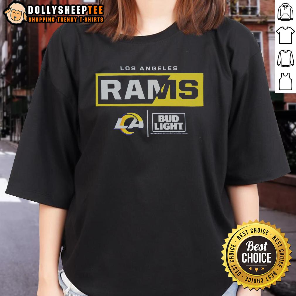 Hot Bud Light Los Angeles Rams Team T-Shirt - Image 3