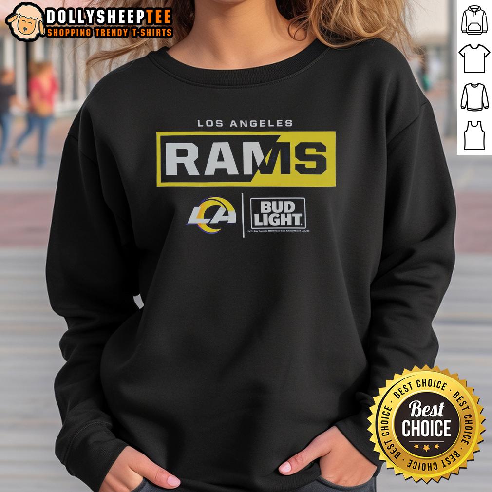 Hot Bud Light Los Angeles Rams Team T-Shirt - Image 5