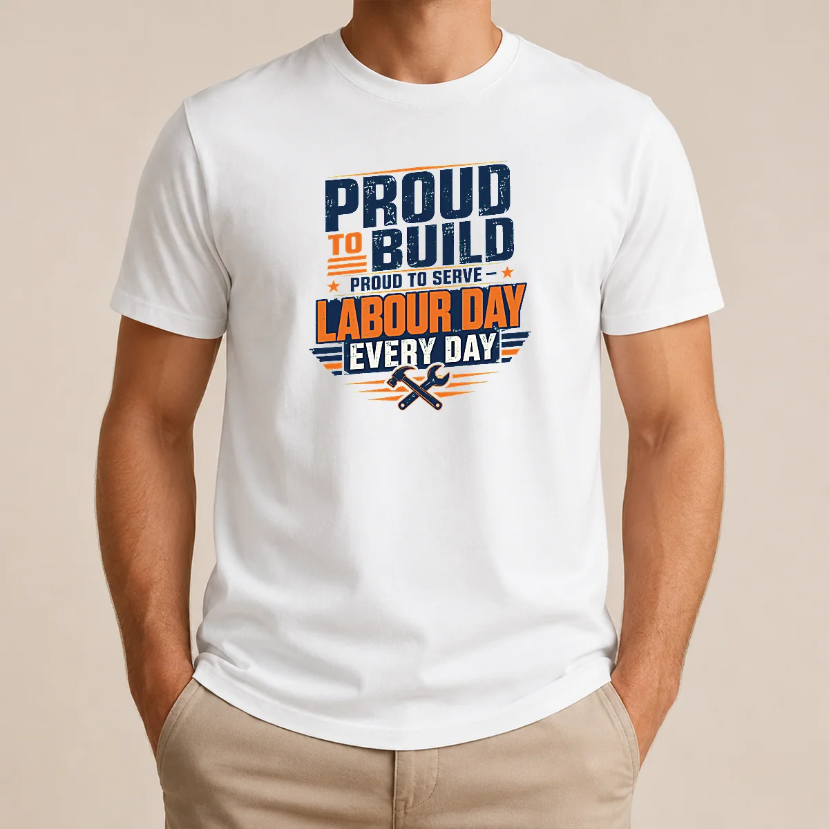 Nice Hot Labour Day Pride Typography For Hardworking Builders Shirt