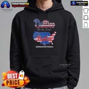 Alternative view of Awesome Philadelphia Phillies We The People Semiquincentennial State Map T-Shirt