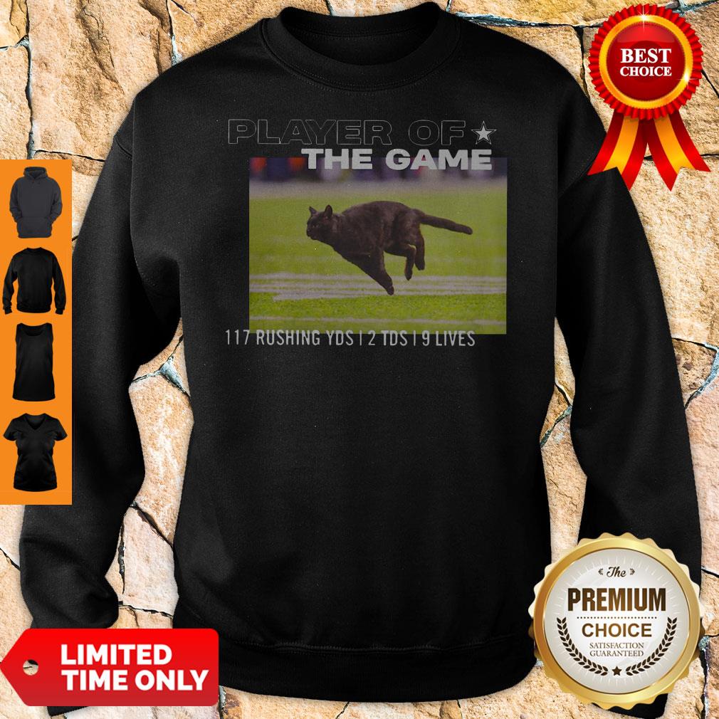 Players Of The Game Black Cat 117 Rushing YDS 12 TDS 19 Lives Shirt - Image 5