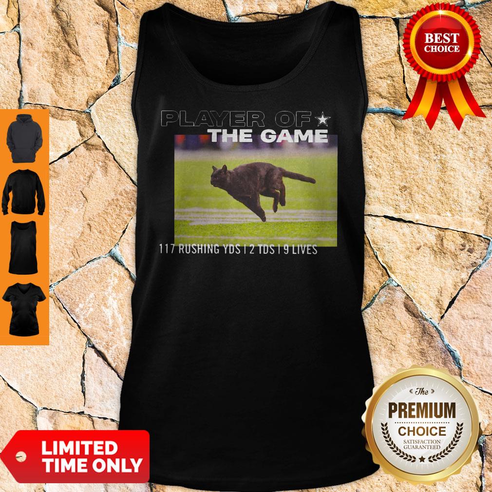 Players Of The Game Black Cat 117 Rushing YDS 12 TDS 19 Lives Shirt - Image 4