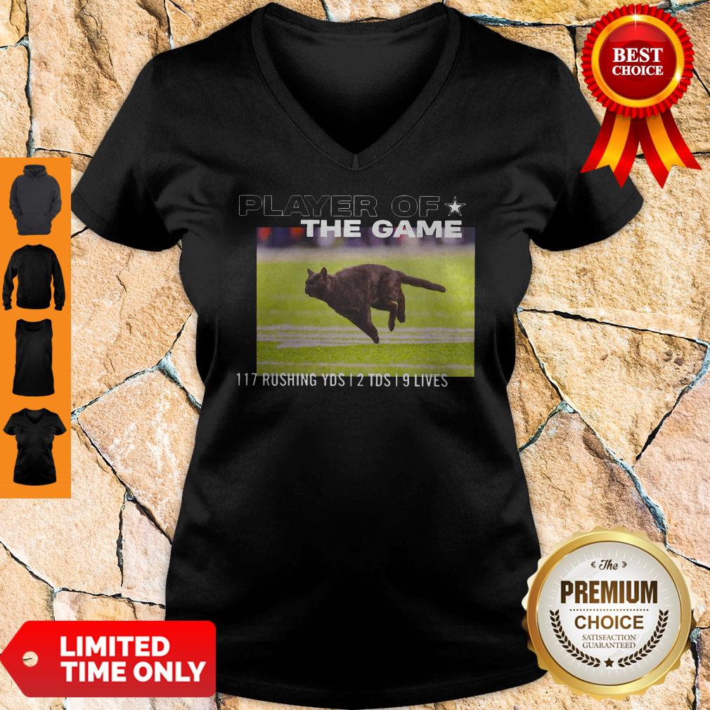 Players Of The Game Black Cat 117 Rushing YDS 12 TDS 19 Lives Shirt - Image 3